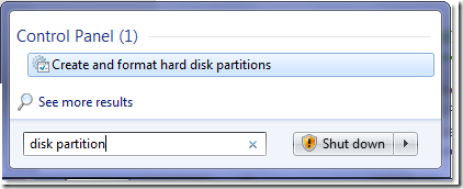 disk partition