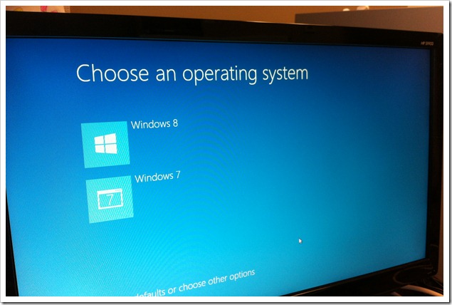 Windows 8 Dual Boot with Windows 7