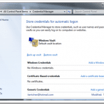 Using Credential Manager to Manage Passwords in Windows 7 [Feature]