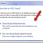 How To Use RSS Feed as Theme Picture Background Slideshow Source in Windows 7