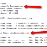 Who Registered WindowsSucks.com and BingSucks.com?
