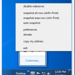 Using Kidsnapper to Share the Screenshots Across Network Through Browser