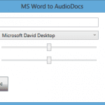 Make Your Word Talk with AudioDocs