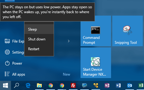 turn off sleep mode windows 7 command line