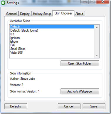 choose a different skin - How To Add Mac Style Volume Control On-Screen Indicator in Windows 7