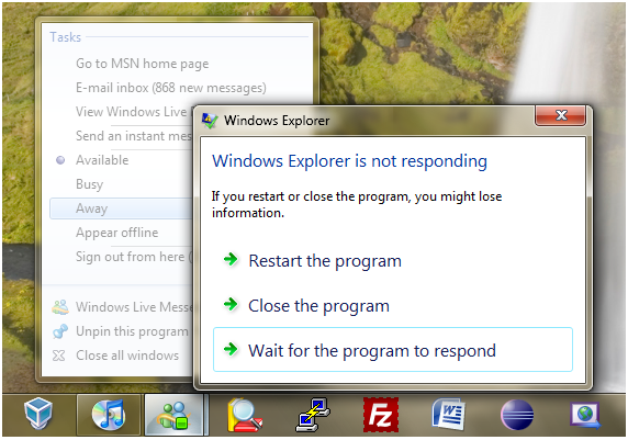 051809 0117 whattodowhe1 - What to do when Windows Explorer is not responding in Windows 7