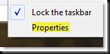 taskbarproperites thumb - How to disable recent opened documents or programs in Start Menu Windows 7 tip