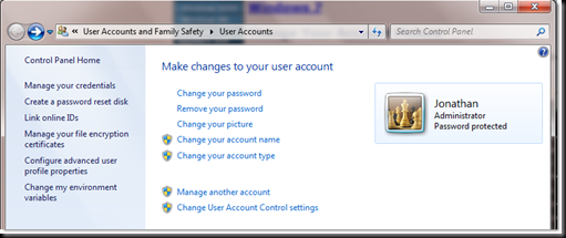 useraccountscontrolpanel thumb - How to change user Account display picture in Windows 7