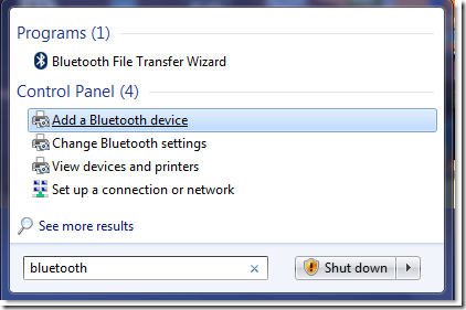 bluetoothsetup - How to setup Bluetooth device pairing with Windows 7