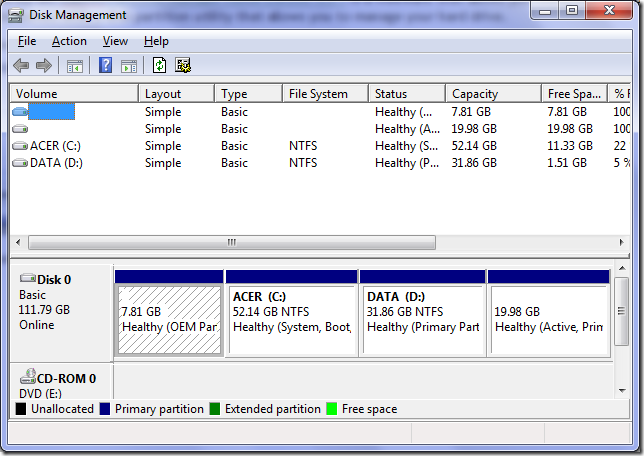 diskmanagement thumb - Free Partition Manager for Windows