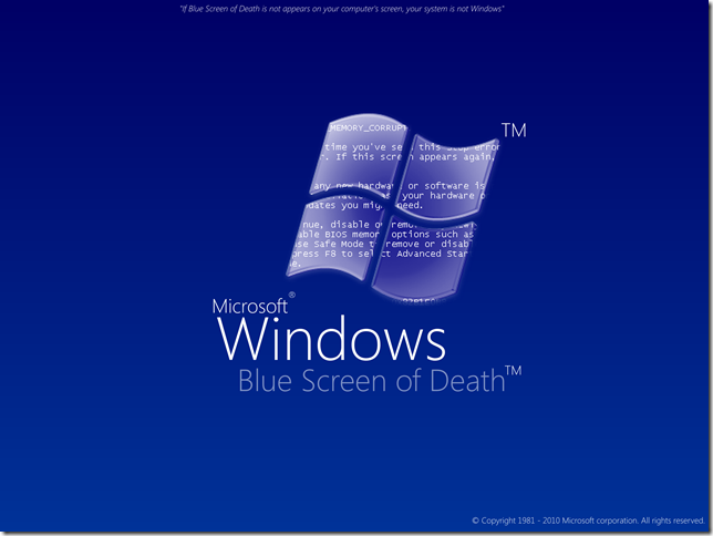 Windows BSOD Wallpaper by deutrixcorp - Amazing High Resolution Windows 7 theme Wallpapers