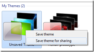 save theme for sharing - How to Create and Share Themes in Windows 7