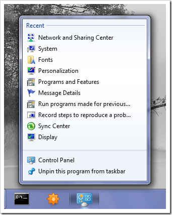 image48 - How To Pin Control Panel to Taskbar in Windows 7 [Tip]