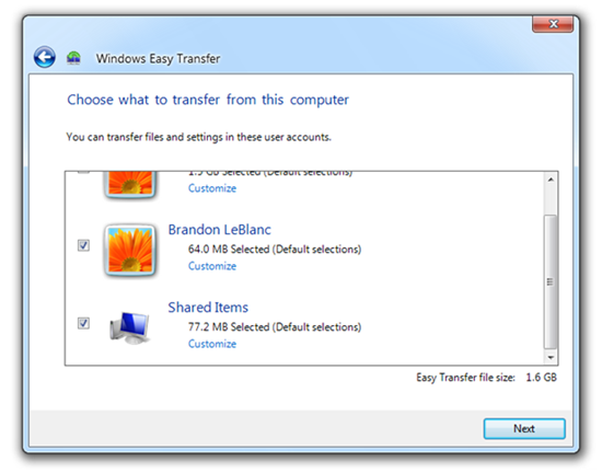 image59 - Improved Easy Transfer Wizard to Back Up Your Data in Windows 7