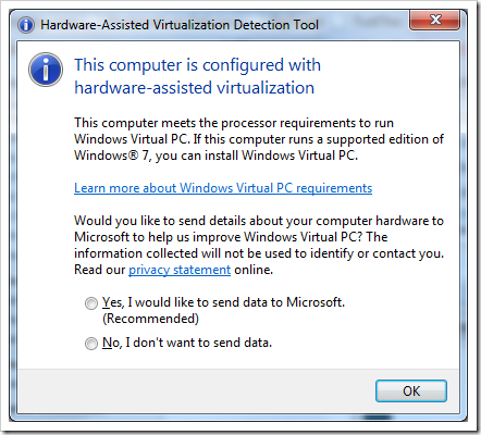 image63 - Microsoft Hardware-Assisted Virtualization Detection Tool Checks If Your PC is Windows XP Mode Ready