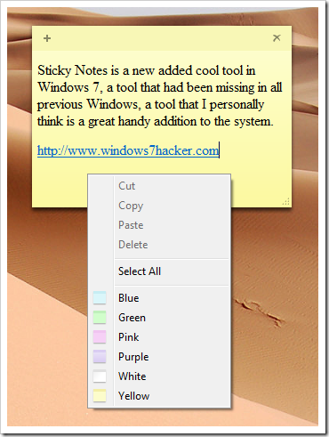 image7 - Understanding the Sticky Notes in Windows 7 [Feature]