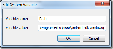 add new variables into PATH thumb - How To Add/Edit Environment Variables in Windows 7