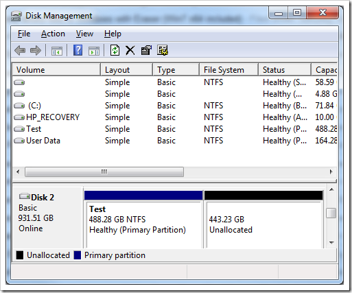 image6 - How To Use Built-in Disk Management Tool to Shrink or Extend Partition Volume in Windows 7