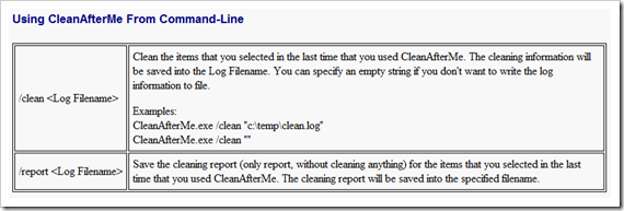 image thumb14 - CleanAfterMe Cleans Up Your Footprints On Your Computer, including Registries and Different Web Browsers