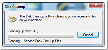clean up thumb - Gain More Disk Space By Cleanup Your Windows 7 Services Pack 1 Backup