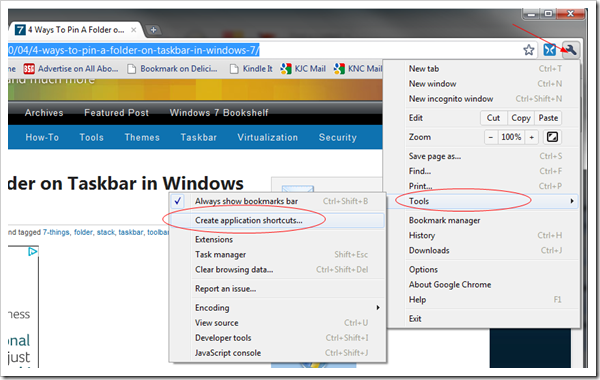image thumb1 - How To Pin Your Favorite Website To Windows 7 Taskbar