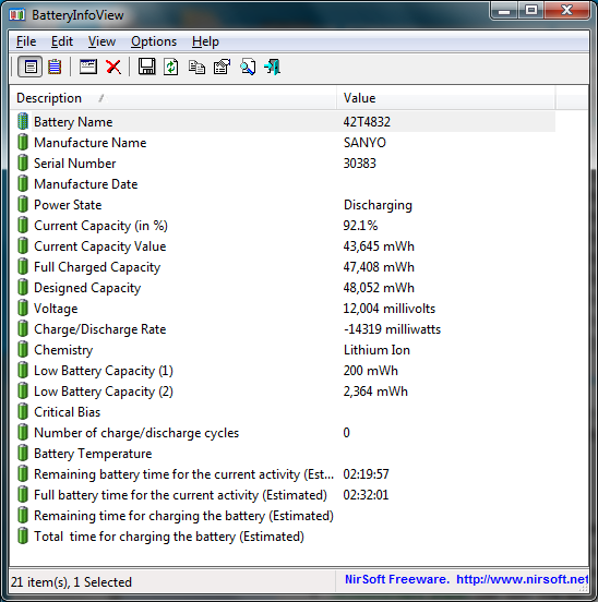 image thumb12 - BatterInfoView Shows Much More Information About The Battery on Your Laptop or Netbook