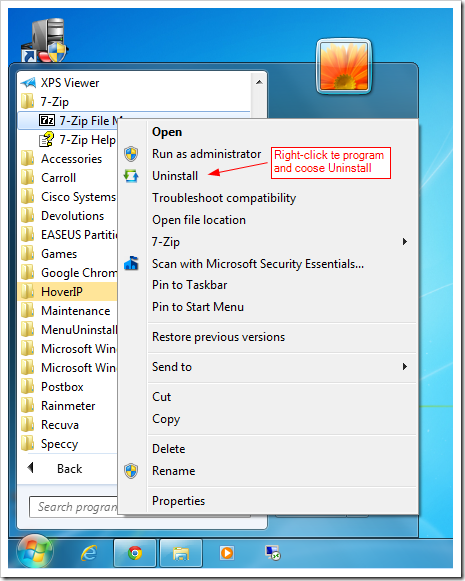 image thumb24 - This Free Utility Lets You Uninstall A Program Right From Windows' Context Menu in Windows 7