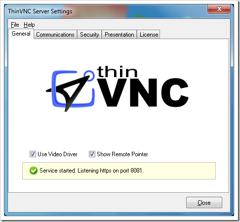 image thumb74 - VNC Remote Access Directly From Any Browser Without A VNC Client in Windows