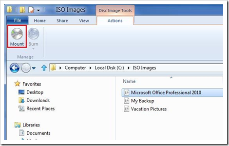 image thumb90 - Native Support for ISO and VHD files Comes in Windows 8