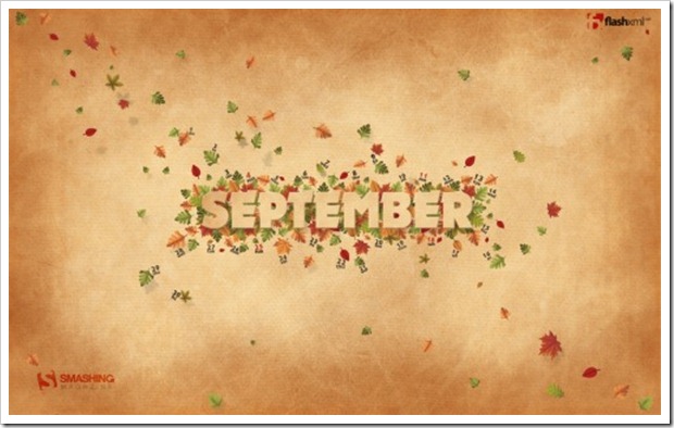 september bliss  76 thumb - Download Smashing Magazine Desktop Wallpaper Calendar September 2011 Windows 7 Theme