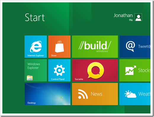 finished start screen thumb - Install Windows 8 Developer Preview on VirtualBox
