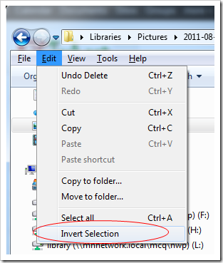 image thumb8 - Windows 7 Tip: Invert Selection