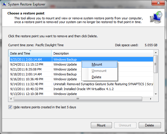 image thumb - How To Explore  The Content Stored in System Restore Point