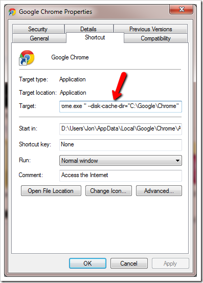 traget thumb - Move Chrome Cache and User Data To A Faster SSD Drive To Improve Browsing Speed