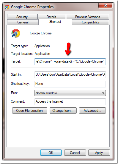 user data thumb - Move Chrome Cache and User Data To A Faster SSD Drive To Improve Browsing Speed