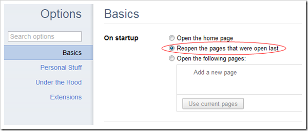 image thumb34 - How To Always Open Pages or Tabs from Last Session in Chrome, Firefox, Safari, and IE