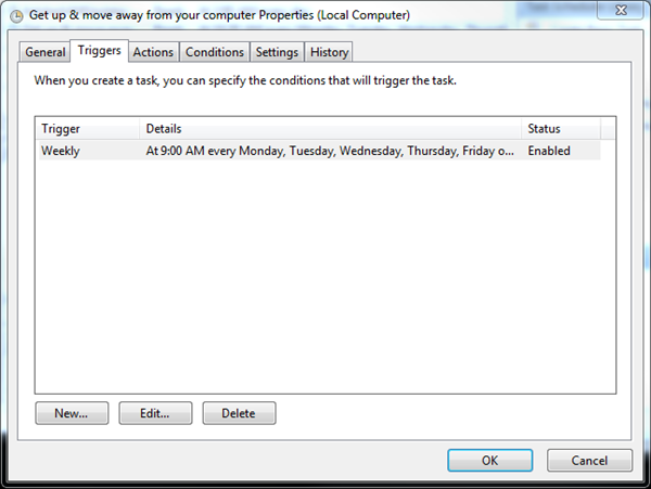 image thumb65 - How To Use Task Scheduler To Create A Repeating Alarm During the Day in Windows 7