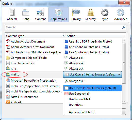image thumb81 - How To Handle MailTo Behavior in IE, Chrome, Opera, Firefox, Safari on Windows 7
