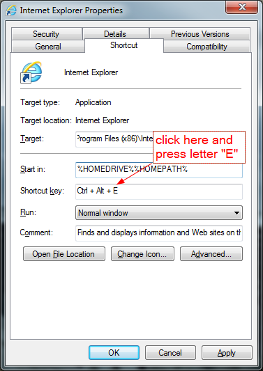 image thumb89 - Windows 7 &amp; 8 Tip: How To Create Your Own Keyboard Shortcuts to Open Programs
