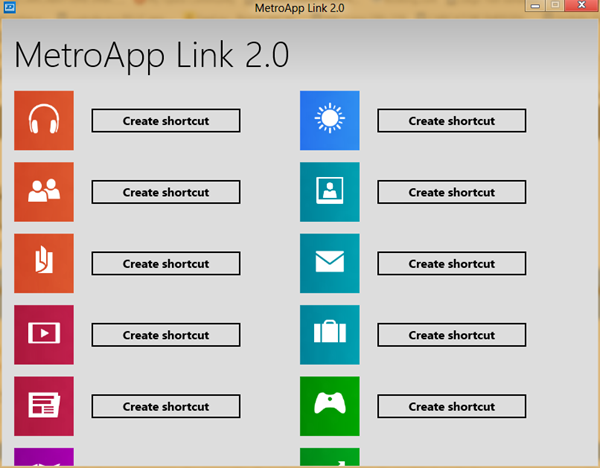 MetroApp Link thumb - Windows 8 Tip: Making Desktop Shortcut to Metro App with MetroApp Link