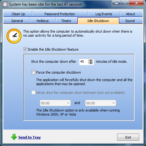 SleepWalker Idle Shutdown thumb - [Freeware] SleepWalker Shutdown Timer