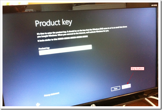 Windows 8 Skip Product Key thumb - How To Skip Product Key When Installing Windows 8