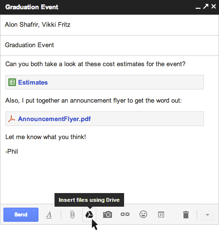 Gmail with Drive compose thumb - Sending Big Attachment Files in Gmail with Google Drive