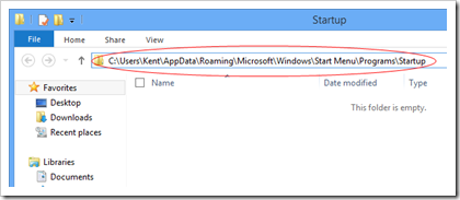 Windows 8 Startup location thumb - Where is the Startup Folder in Windows 8 and How To Easily Access to it?