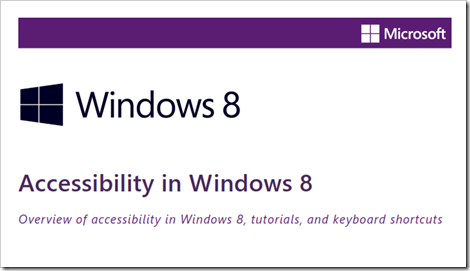 Win8 Accessibility Tutorials thumb - Free Windows 8 Accessibility Guide Available for Download