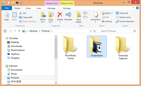 Windows 8 Pictures folder thumb - Windows 8 Tip: How To Change Default Screenshots File Location