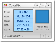 colorpix screen compact thumb - Five Color Picker Tools For Windows –  Pick Color From Anywhere On The Screen