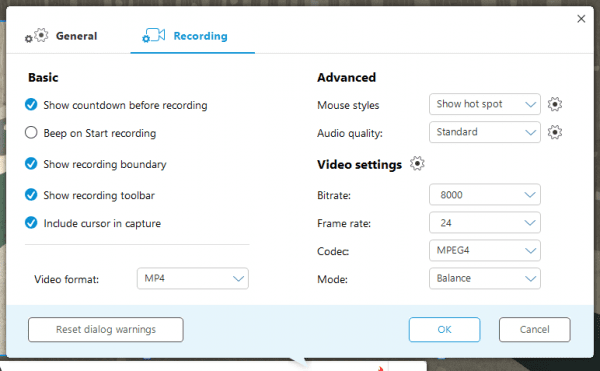 Apowersoft recording settings 600x371 - Screencasting with This Free Online Screen Recorder