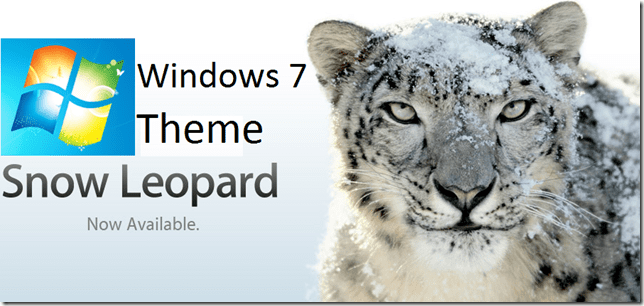 mac os x snow leopard transformation pack for windows 7