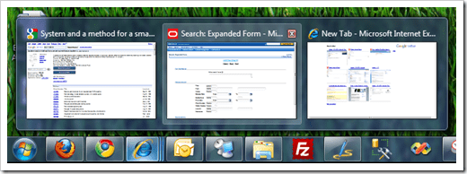 cambia il ritardo di anteprima della barra delle applicazioni di Windows OS 7